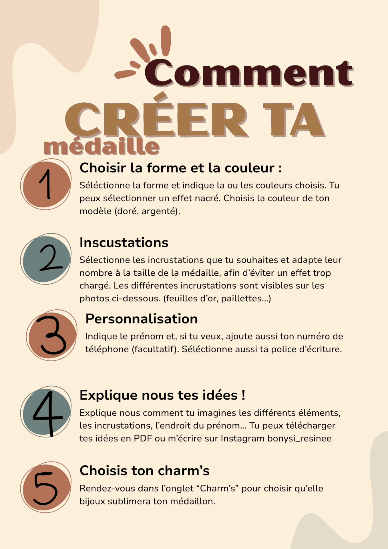 Médaille sur mesure 